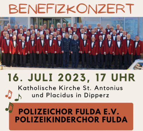 Einladung zum Benefizkonzert vom Polizeichor Fulda